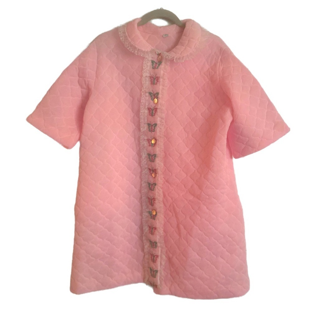Vintage 60s quilted robe - Picture 2 of 13